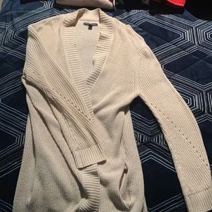 Long cream cardigan